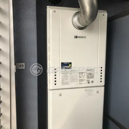 施工後の給湯器（ノーリツ GT-2460AWX-T-2 BL）