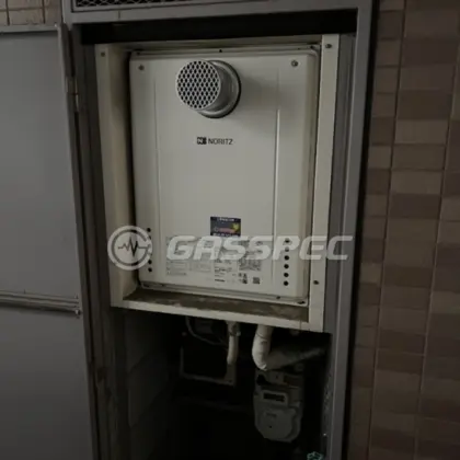施工後の給湯器（ノーリツ GT-2060SAWX-T-2 BL）
