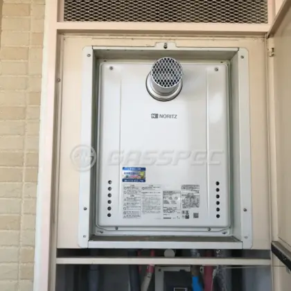 施工後の給湯器（ノーリツ GT-2460AWX-T-2 BL）