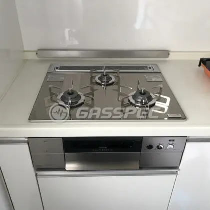 施工後のビルトインガスコンロ（ノーリツ N3S14PWASKSTESC）