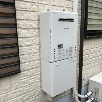施工後の給湯器（ノーリツ GT-2460SAWX-2 BL）