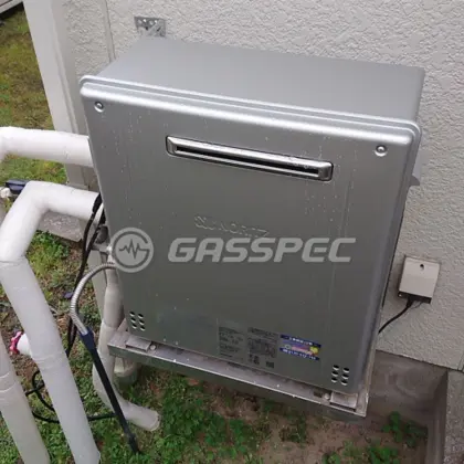 施工後の給湯器（ノーリツ GT-C1662SARX-2 BL）