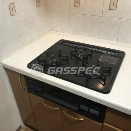 施工後のビルトインガスコンロ（パロマ PD-N36）