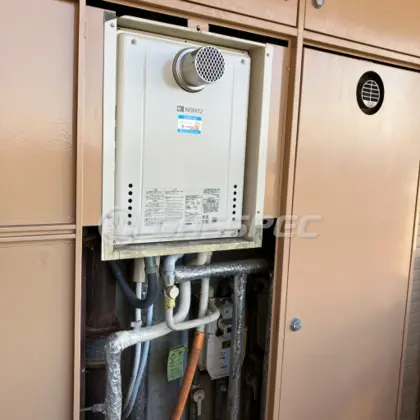 施工後の給湯器（ノーリツ GT-2460SAWX-T-2 BL）