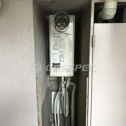 施工後の給湯器（ノーリツ GT-CV2063SAWX-T BL）