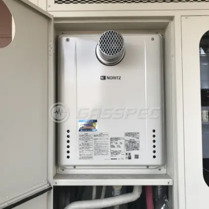 施工後の給湯器（ノーリツ GT-2460SAWX-T-2 BL）