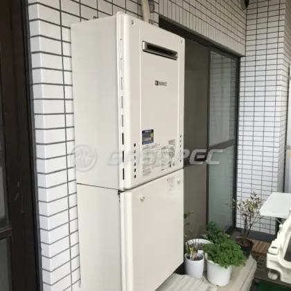 施工後の給湯器（ノーリツ GT-1660SAWX-2 BL）