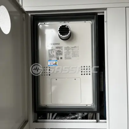 施工後の暖房熱源機（ノーリツ GTH-2454SAW3H-T BL）