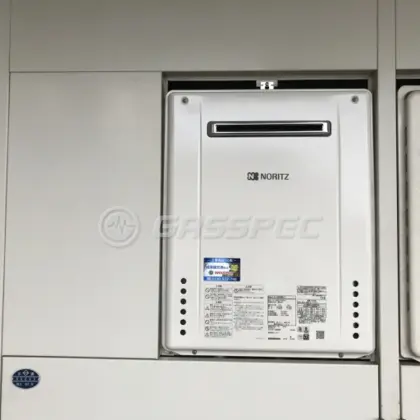 施工後の給湯器（ノーリツ GT-2460SAWX-2 BL）