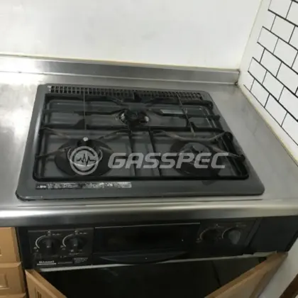 施工前のビルトインガスコンロ（RBG-30B5S-R）