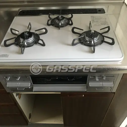 交換後のビルトインガスコンロ（パロマ PD-509WS-60CV）