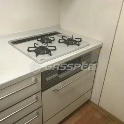 施工後のビルトインガスコンロ（パロマ PD-509WS-60CV）