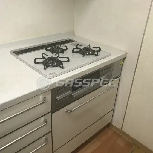 交換後のビルトインガスコンロ（パロマ PD-509WS-60CV）