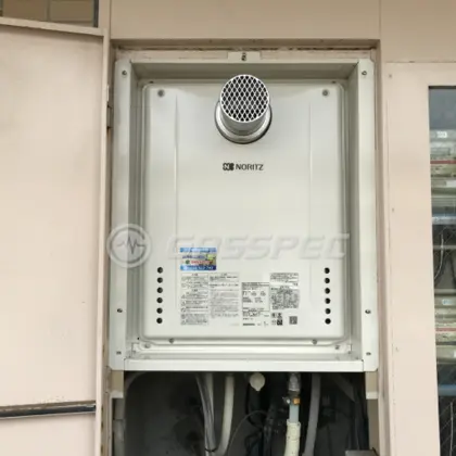 施工後の給湯器（ノーリツ GT-2460SAWX-T-2 BL）