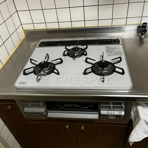 交換後のビルトインガスコンロ（パロマ PD-509WS-60CV）