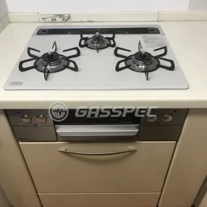 施工後のビルトインガスコンロ（パロマ PD-862WS-60CV）