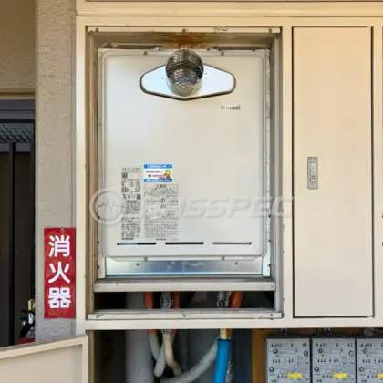 施工後の給湯器（リンナイ RUF-A2405SAT-L(B)）