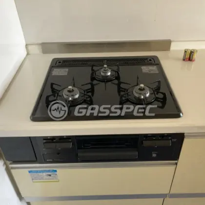 施工後のビルトインガスコンロ（ノーリツ N3GT2RVQ1）