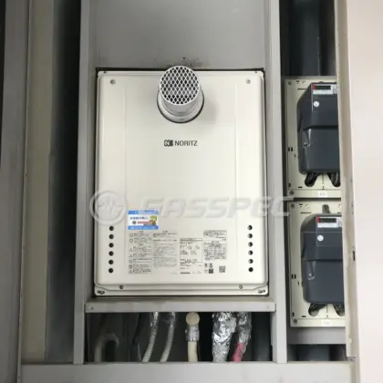施工後の給湯器（ノーリツ GT-2460SAWX-T-2 BL）