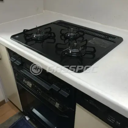 施工後のビルトインガスコンロ（パロマ PD-N36）