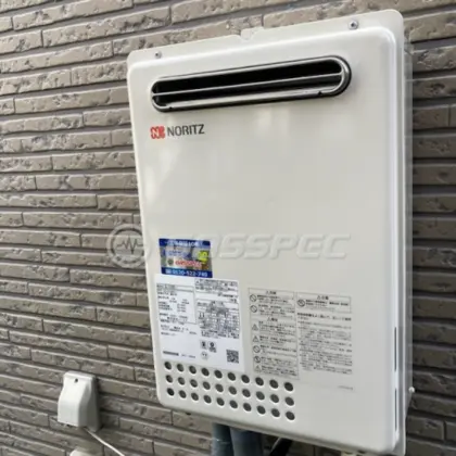 施工後の給湯器（ノーリツ GQ-2439WS-1）
