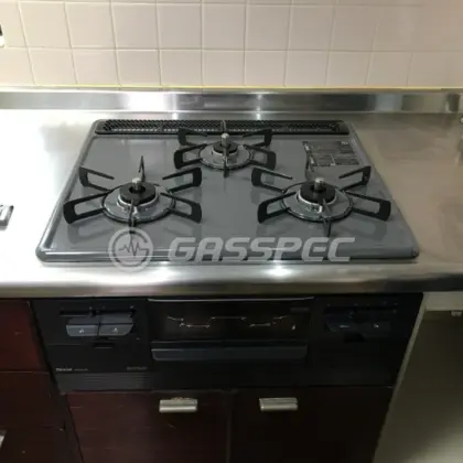 施工後のビルトインガスコンロ（リンナイ RS31W36H2RBW）