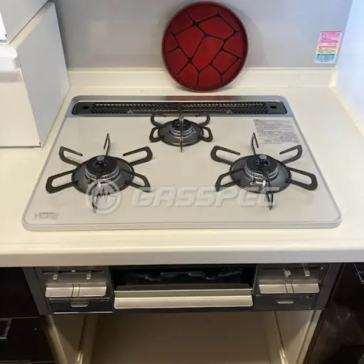交換後のビルトインガスコンロ（パロマ PD-509WS-60CV）