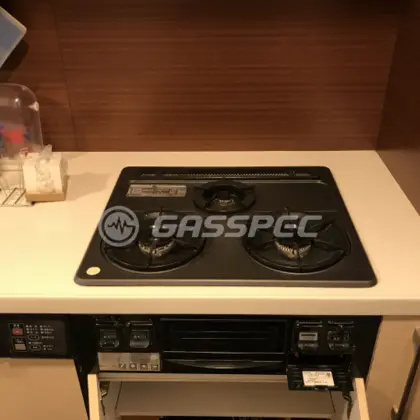 施工前のビルトインガスコンロ（DG3296DR）
