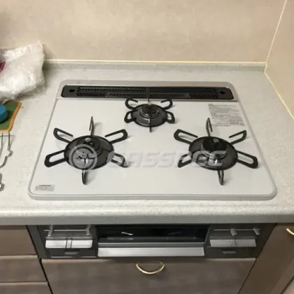 施工後のビルトインガスコンロ（パロマ PD-509WS-60CV）