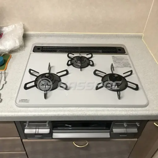 交換後のビルトインガスコンロ（パロマ PD-509WS-60CV）
