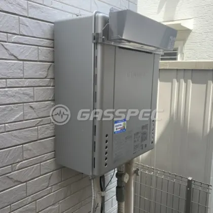 施工後の給湯器（ノーリツ GT-C2462SAWX-2 BL）