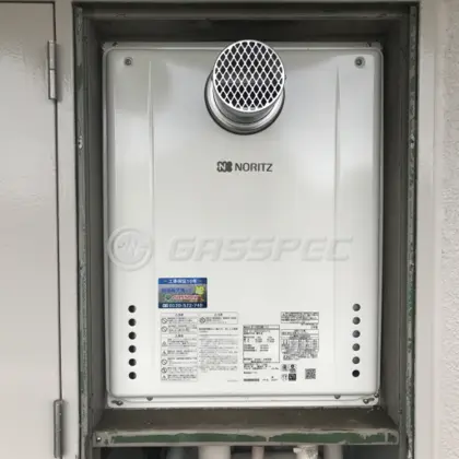 施工後の給湯器（ノーリツ GT-1660SAWX-T-2 BL）