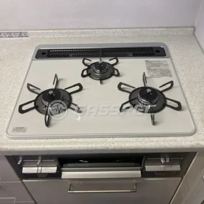 施工後のビルトインガスコンロ（パロマ PD-509WS-60CV）