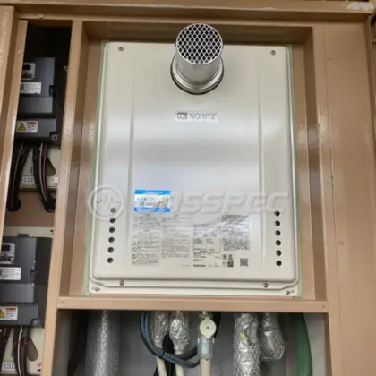施工後の給湯器（ノーリツ GT-2460SAWX-T-2 BL）