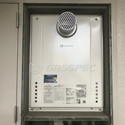 施工後の給湯器（ノーリツ GT-1660AWX-T-2 BL）