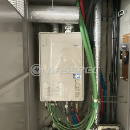 施工後の暖房熱源機（リンナイ RUFH-A2400AFF2-3）