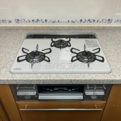 施工後のビルトインガスコンロ（パロマ PD-509WS-60CV）
