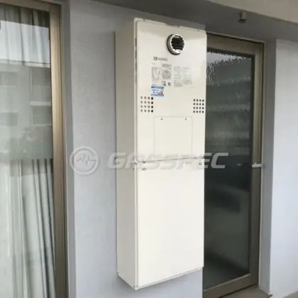施工後の暖房熱源機（ノーリツ GTH-2454AW BL）