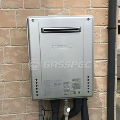 施工後の給湯器（ノーリツ GT-C2462SAWX-2 BL）