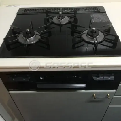 施工後のビルトインガスコンロ（リンナイ RS31W36T1RBW）