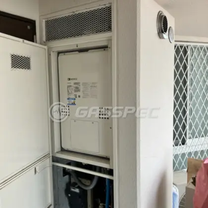 施工後の暖房熱源機（ノーリツ GTH-C2460AW3H-H-1 BL）