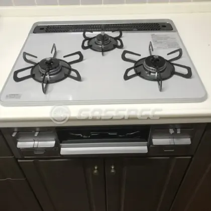 施工後のビルトインガスコンロ（パロマ PD-509WS-60CV）