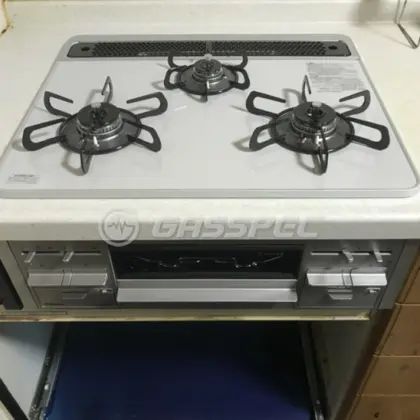 施工後のビルトインガスコンロ（パロマ PD-509WS-60CV）