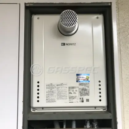 施工後の給湯器（ノーリツ GT-2060SAWX-T-2 BL）