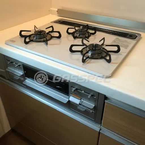 交換後のビルトインガスコンロ（パロマ PD-509WS-60CV）
