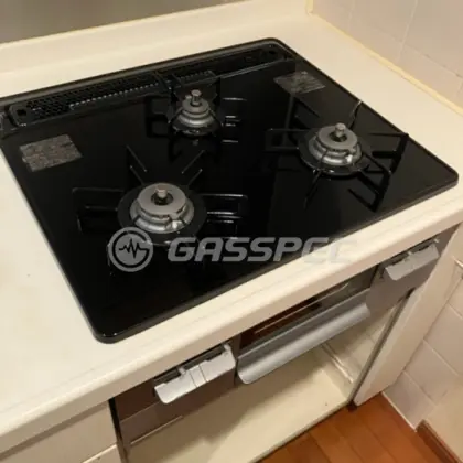 施工後のビルトインガスコンロ（ノーリツ N3WT6RWTSSI）