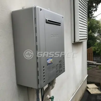 施工後の給湯器（ノーリツ GT-C2462SAWX-2 BL）
