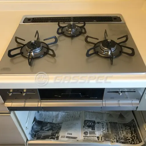 交換後のビルトインガスコンロ（パロマ PD-732WS-60GH）