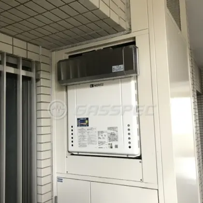 施工後の給湯器（ノーリツ GT-2460SAWX-2 BL）