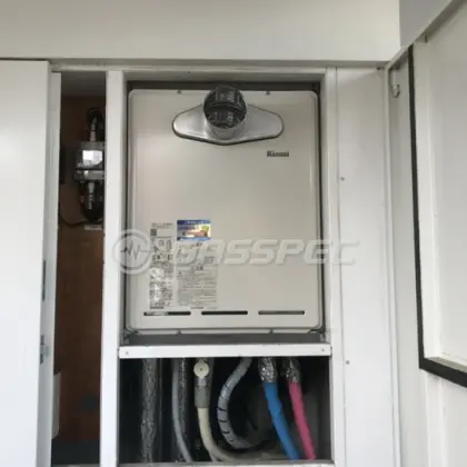 施工後の給湯器（リンナイ RUF-A2405SAT-L(B)）
